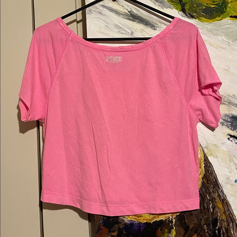 VS Pink Cropped Shirt - Picture 2 of 5